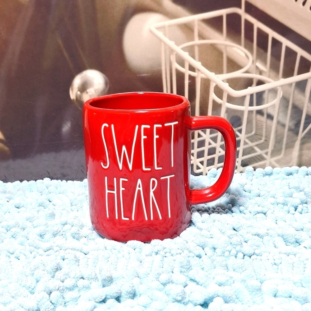 Rae Dunn Artesian collection #213  Sweet heart red  mug